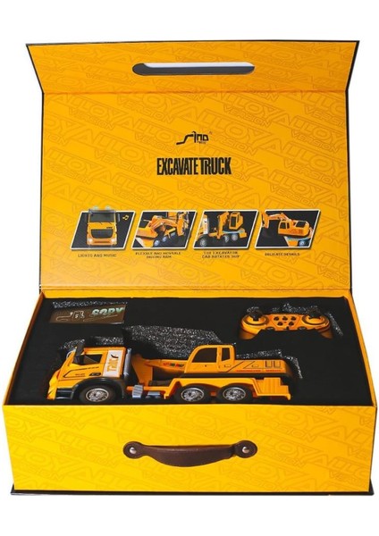 HJ8001-2 Kumandalı metal excavate Truck -Gepettoys fiyatları
