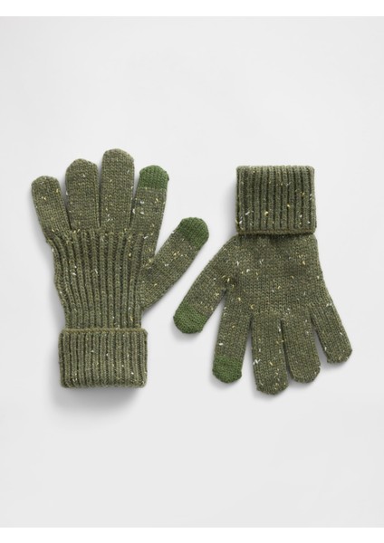 Erkek Çocuk Yeşil Cashsoft Eldiven