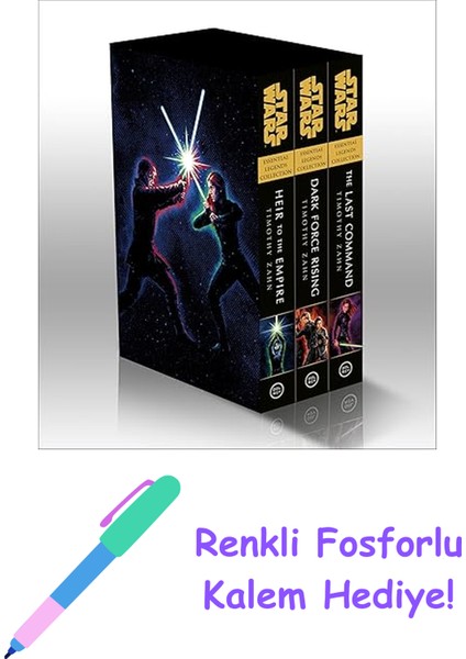 The Thrawn Trilogy Boxed Set: Star Wars Legends: Heir To The Empire, Dark Force Rising, The Last Command + Fosforlu Kalem Hediye