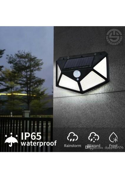 Solar Bahçe Aydınlatma Lambası 100 Led