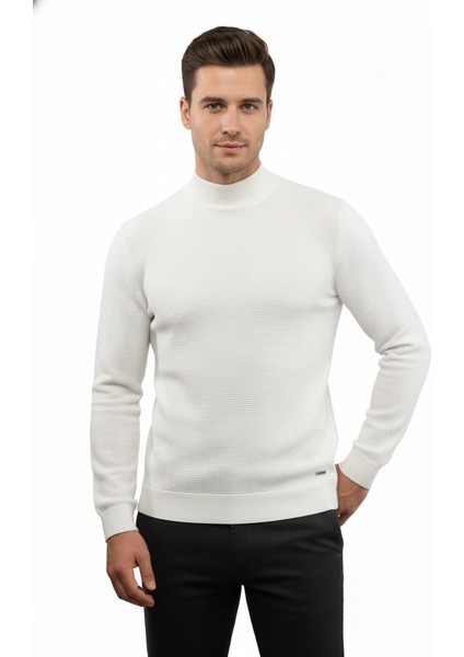 Erkek Yarım Balıkçı Kazak Triko Klasik Kalıp 5240B BGL-ST04856 fiyatları