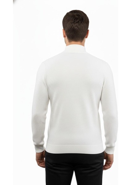 Erkek Yarım Balıkçı Kazak Triko Klasik Kalıp 5240B BGL-ST04856 fırsatları