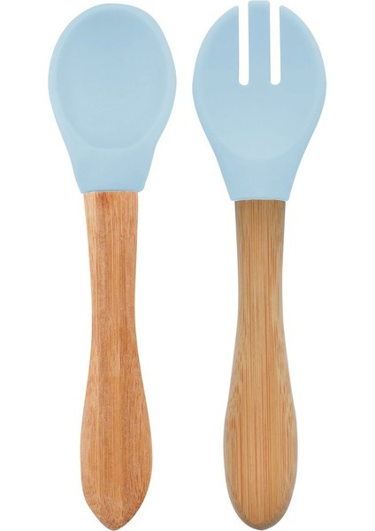 Mama Kaşığı ve Çatal Seti Mineral Blue