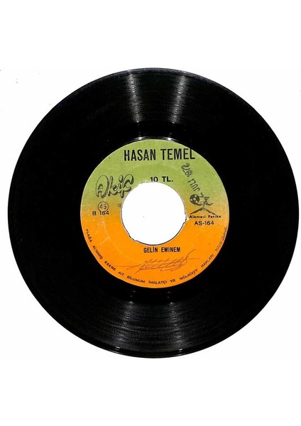 Hasan Temel - Zahterli Dağlar Gelin Eminem Plak 107.5 fiyatları