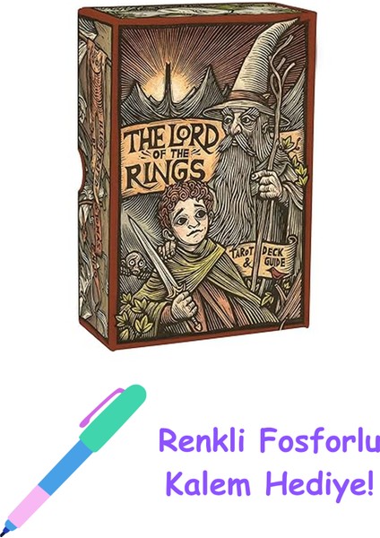 The Lord Of The Rings Tarot And Guidebook + Fosforlu Kalem Hediye