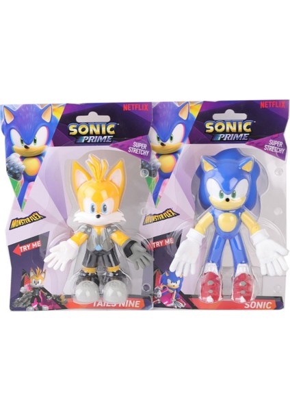 89317 Nessiworld-Dmx-Figür-Strech Monsterflex Süper Esnek Sonic Prime Sonic 4A fırsatları
