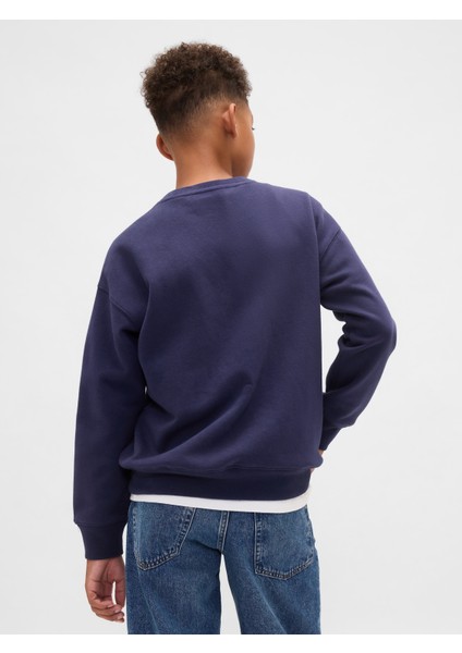 Erkek Çocuk Lacivert Vintagesoft Relaxed Bisiklet Yaka Sweatshirt indirimleri