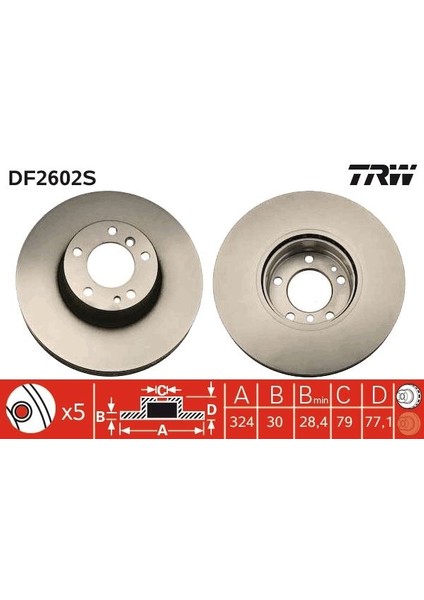 FREN DISKI ON ADET BMW E39 E32 E38 E31 34116757747