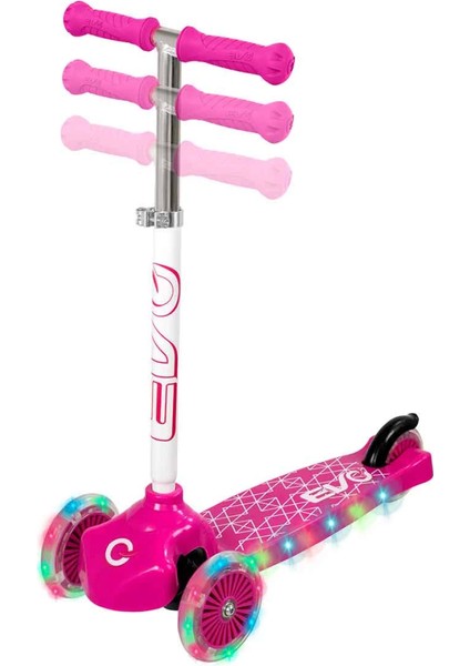 Evo Işıklı Move N Groove Pembe Üç Tekerlekli Scooter fırsatları