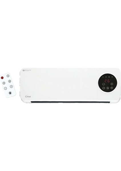 KHT-8490 Klima Tipi Duvar Tipi Isıtıcı N Kumandalı Uzunluk 53CM - Dijital Dokunmatik Ekran 2000W fiyatları