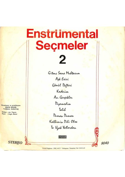 Enstrümental Seçmeler 2 Lp (108) PLK20438 fiyatları