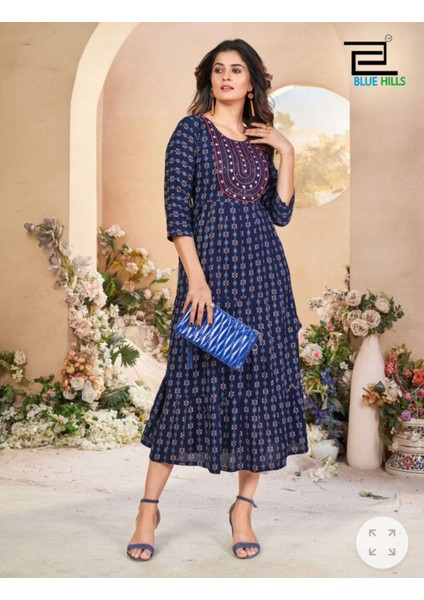 Hint Etnik Desen Elbise