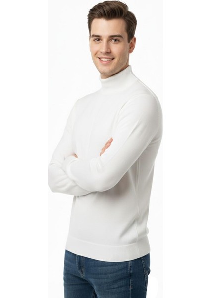 Erkek Yarım Balıkçı Kazak Çelik Örgü Regular Kalıp 4241B BGL-ST04854 fiyatları