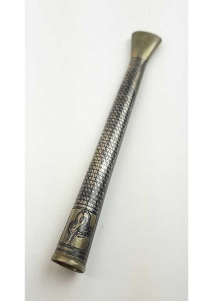 Osmanlı Sultan Abdülhamid Han Dönemi Savatlı Gümüş Ağızlık AOB143 fiyatları