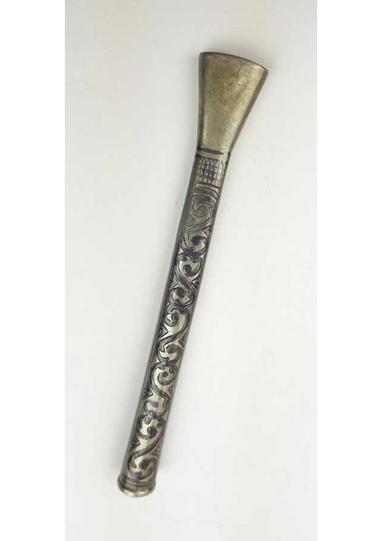 Osmanlı Sultan Abdülhamid Han Dönemi Savatlı Gümüş Ağızlık AOB143 fırsatları