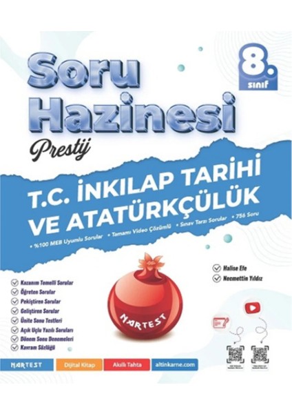 Nartest 2026 8.sınıf Prestij Inkılap Tarihi ve Atatürkçülük Soru Hazinesi +1 Lgs Deneme Hediyeli fiyatları