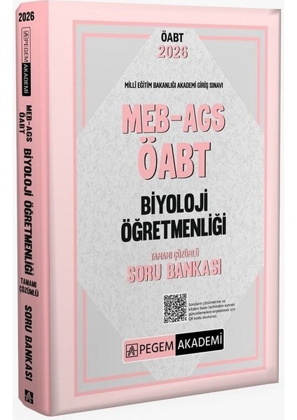 Pegem 2026 Öabt Meb-Ags Biyoloji Öğretmenliği Soru Bankası Çözümlü Pegem Akademi Yayınları
