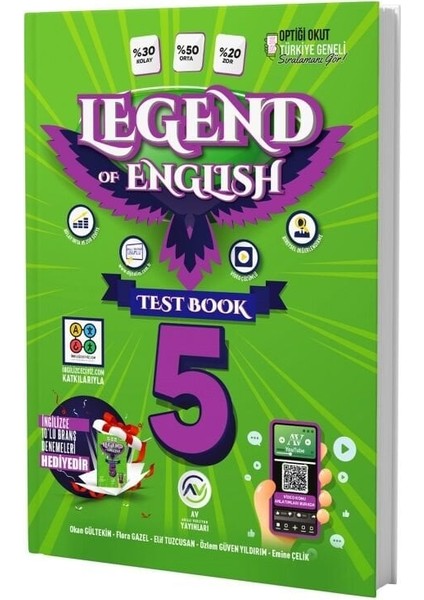 Av Yayınları 5. Sınıf Ingilizce Legend Of English Test Book Av Yayınları