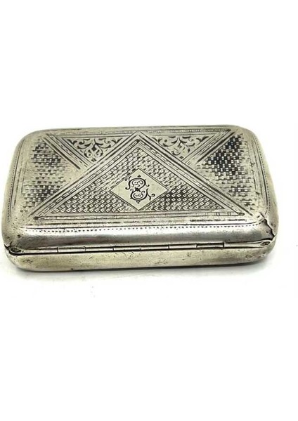 84 Damgalı 1896 Savatlı Gümüş Tütün Tabakası AOB3820 fırsatları