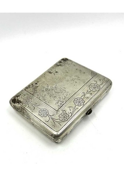 84 Damgalı Kalem Işi Gümüş Tütün Tabakası AOB3821 fiyatları