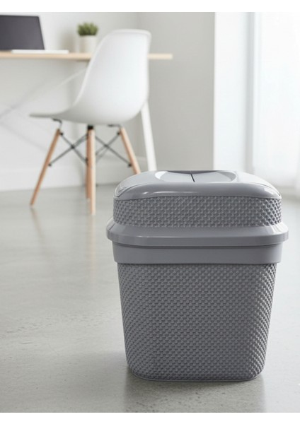 16 Litre Girdap (Yutan) Çöp Kovası – Geniş Hacim, Şık Tasarım, Mutfak, Banyo, Ofis Çöp Kovası
