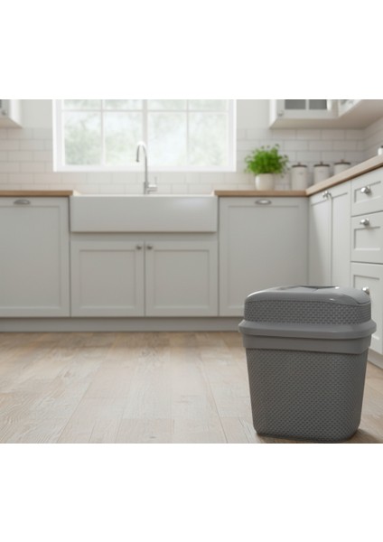 16 Litre Girdap (Yutan) Çöp Kovası – Geniş Hacim, Şık Tasarım, Mutfak, Banyo, Ofis Çöp Kovası