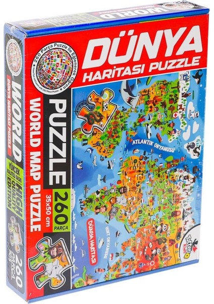 7375 Dünya Kültür Haritası Puzzle -Totteriq