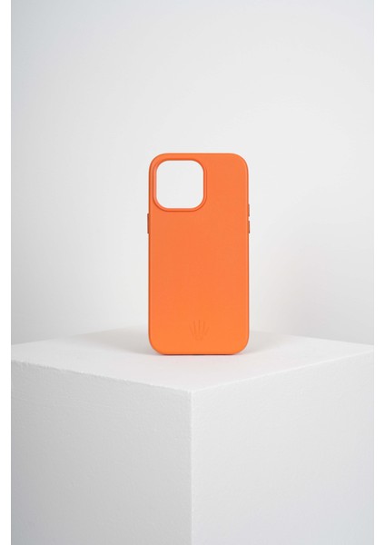 Triton Iphone 15 Pro Max Turuncu Kılıf Magsafe Özellikli Deri Kılıf modelleri