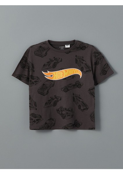 Yeni Sezon Bisiklet Yaka Hot Wheels Baskılı Erkek Çocuk Tişört fırsatları