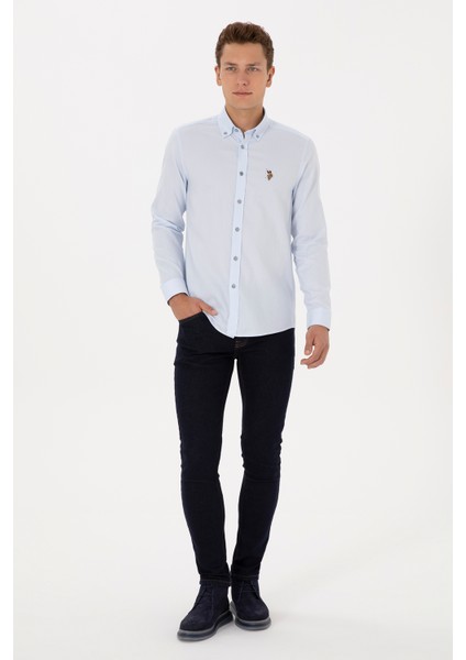 Erkek Açık Mavi Gömlek Basic 50307659-VR003 fırsatları
