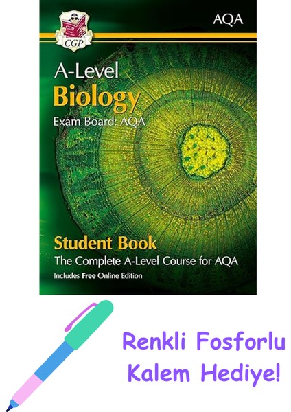 A-Level Biology For Aqa: Year 1 & 2 Student Book With Online Edition + Fosforlu Kalem Hediye