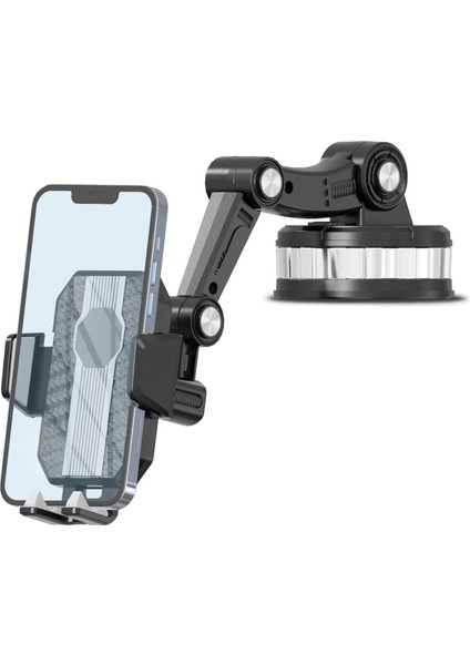 360° Dönebilen Vakumlu Torpido ve Cam Için Araç Içi Telefon Tutucu