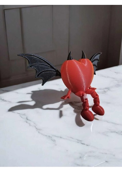 Eklemli Şeytan Kalbi | Dekoratif 3D Baskı Figür modelleri