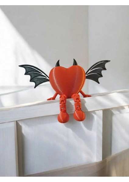 Eklemli Şeytan Kalbi | Dekoratif 3D Baskı Figür fırsatları