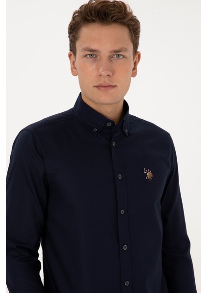 Erkek Lacivert Gömlek Basic 50307659-VR033 fiyatları