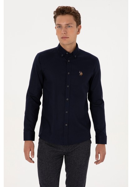 Erkek Lacivert Gömlek Basic 50307659-VR033 modelleri