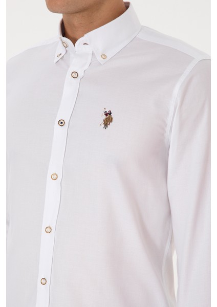 Erkek Beyaz Gömlek Basic 50307659-VR013