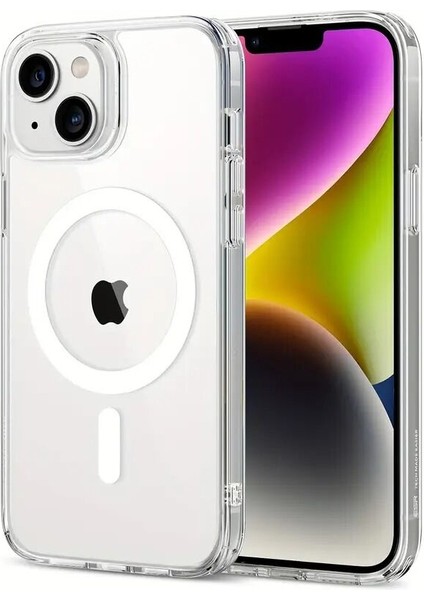 Apple iPhone 15 Uyumlu Kılıf Zebana Sararmaz Clearmag Kılıf (M-Safe Uyumlu) Şeffaf fırsatları