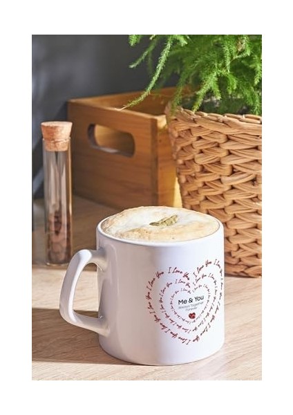 I You Kalp Desenli Kahve Fincanı 225ML fiyatları