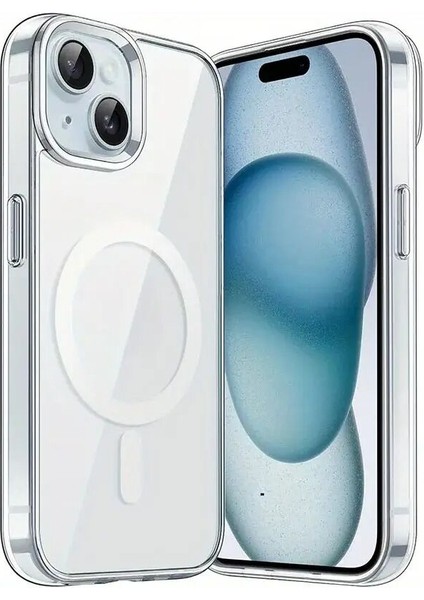 Apple iPhone 13 Uyumlu Kılıf Zebana Sararmaz Clearmag Kılıf (M-Safe Uyumlu) Şeffaf fiyatları