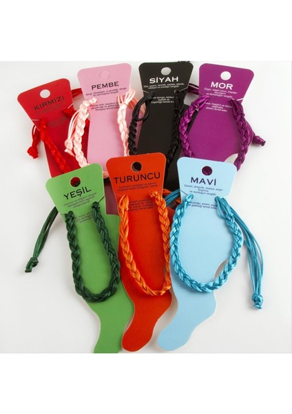 Sptrns Renkli Örgülü Vinlex Ip Halhal-Yeşil fiyatları