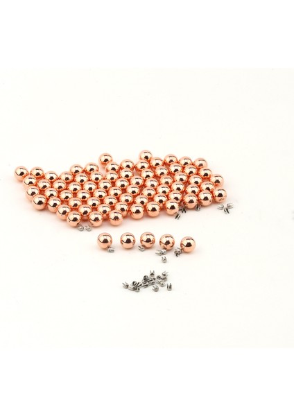 8 mm Deliksiz Çakma Inci Rose 100 Adet Çivisi ile Birlikte