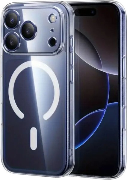 Apple iPhone 17 Pro Max Uyumlu Kılıf Zebana Sararmaz Clearmag Kılıf (M-Safe Uyumlu) Şeffaf fiyatları