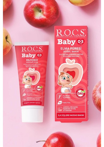 .baby Diş Macunu 35ML 0-3 Yaş Elma fırsatları