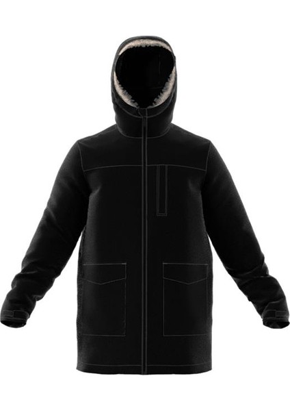 Erkek Siyah Mont Paverıc Fur Par JM3919