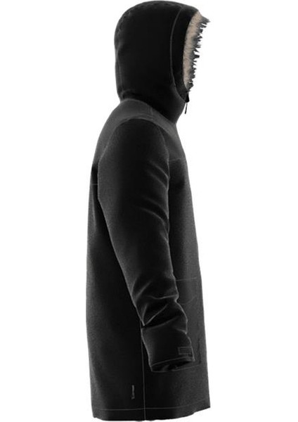 Erkek Siyah Mont Paverıc Fur Par JM3919