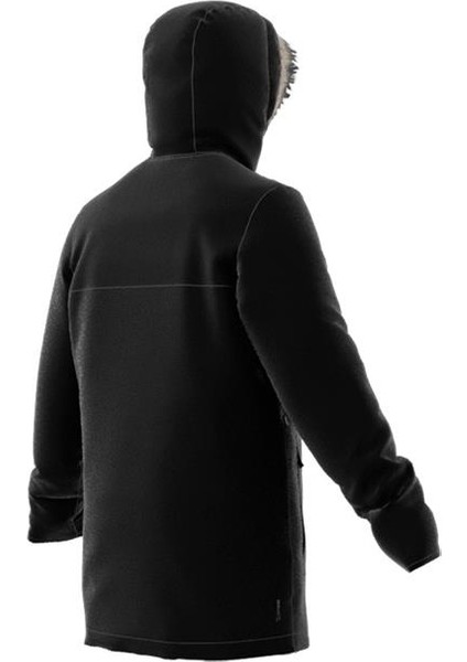 Erkek Siyah Mont Paverıc Fur Par JM3919