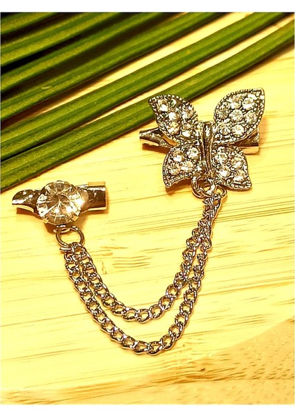 Lüks Gösterişli Metal Yaka Iğnesi