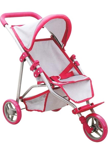 Nessiworldman 3 Tekerlekli Pembe Gri Puset