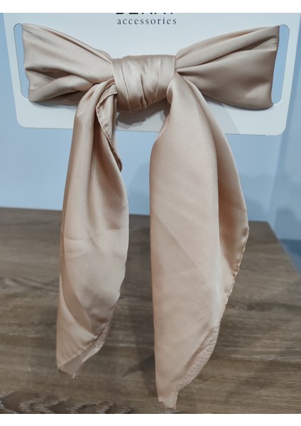 Beray 70*70 cm Desenli Saten Fular Ekru modelleri
